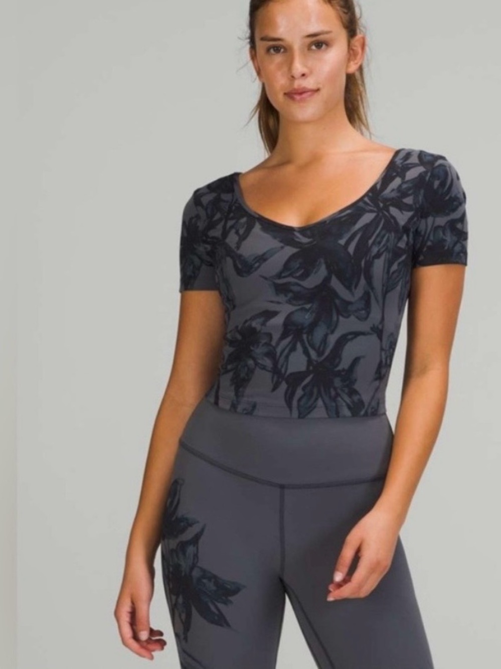 Lululemon Align T-shirt in Botanical Bloom Anchor Multi